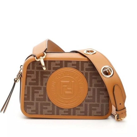 fendi ff logo crossbody bag